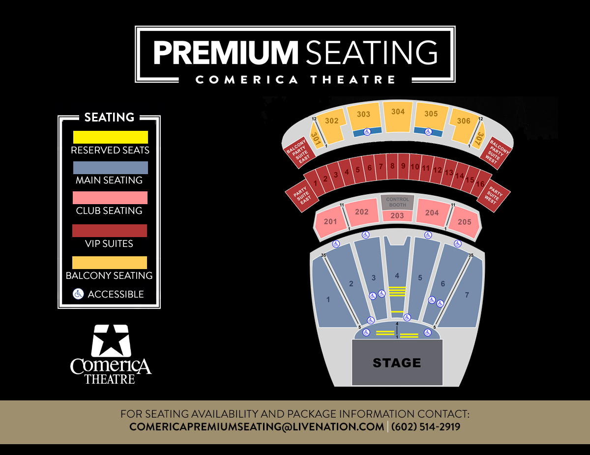Comerica Theatre 3d Seating Chart