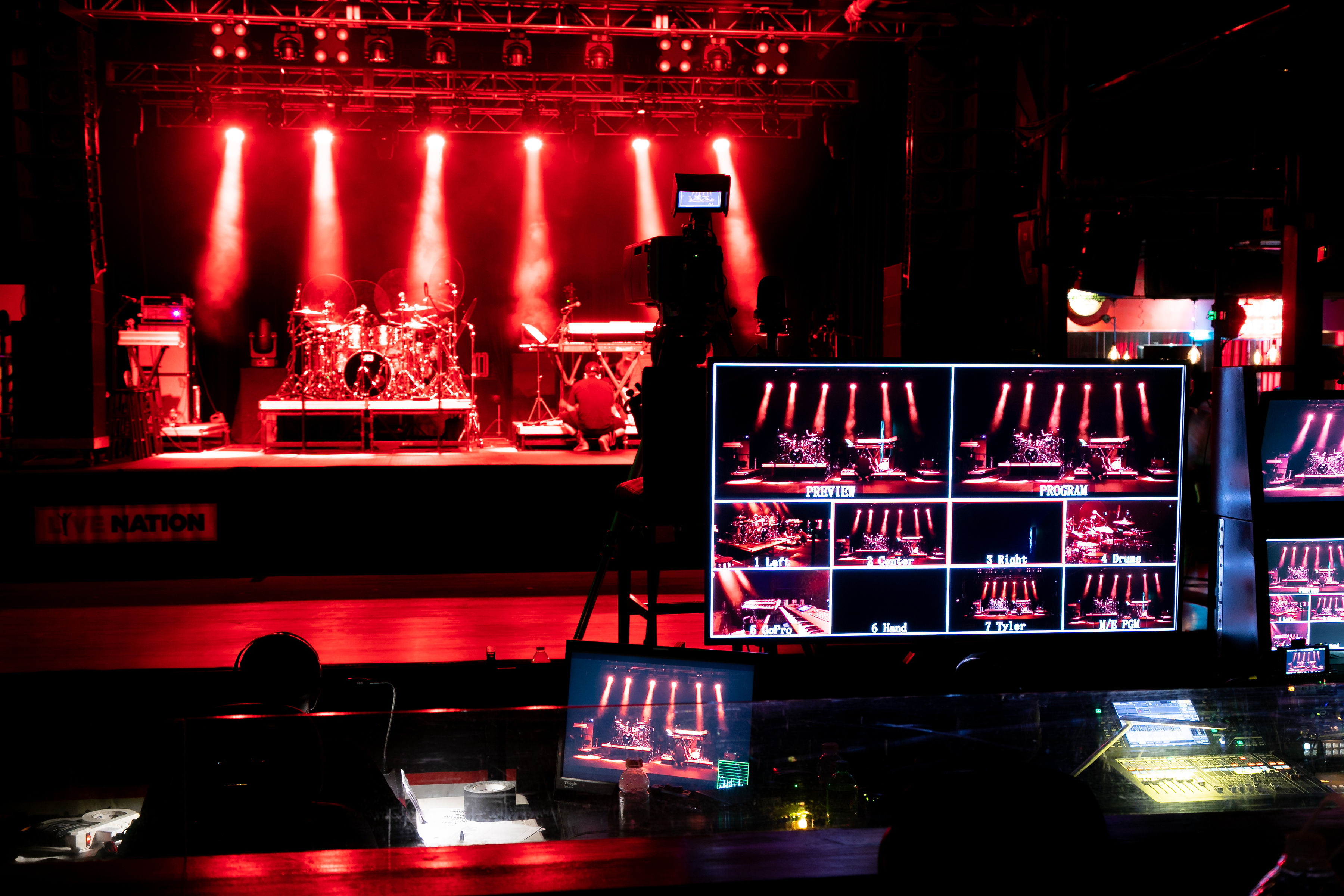 filming of a live event at a live nation special events venue