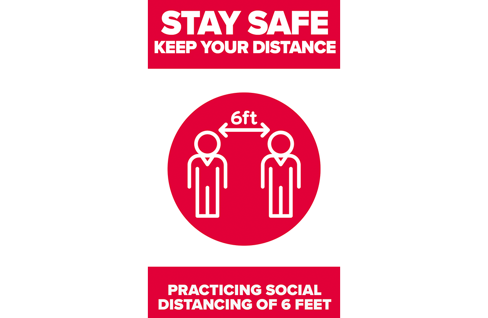 Social Distancing Signage