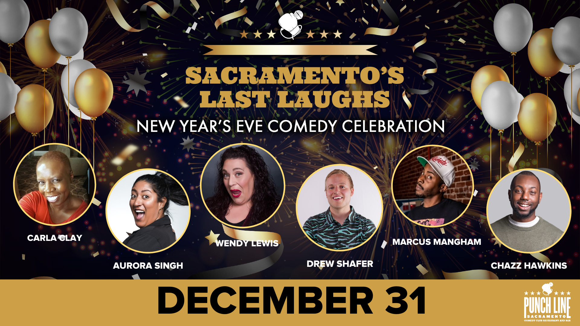 Sacramento's Last Laughs - New Year's Eve Countdown Show